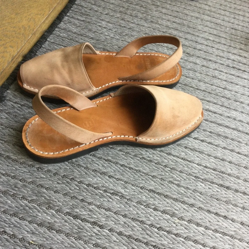 Mibo Avarca Blush Suede Sandals
